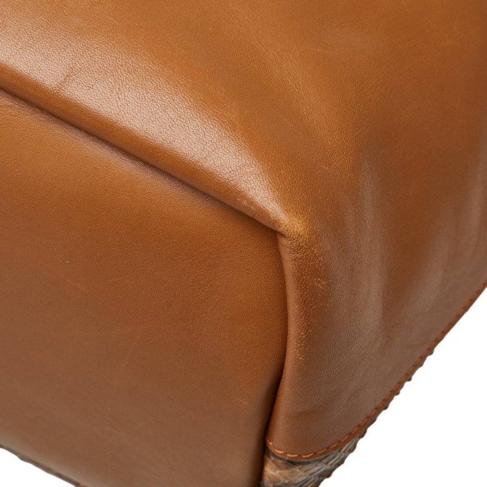 Chloe Shoulder Bag Brown Leather Python - image 6